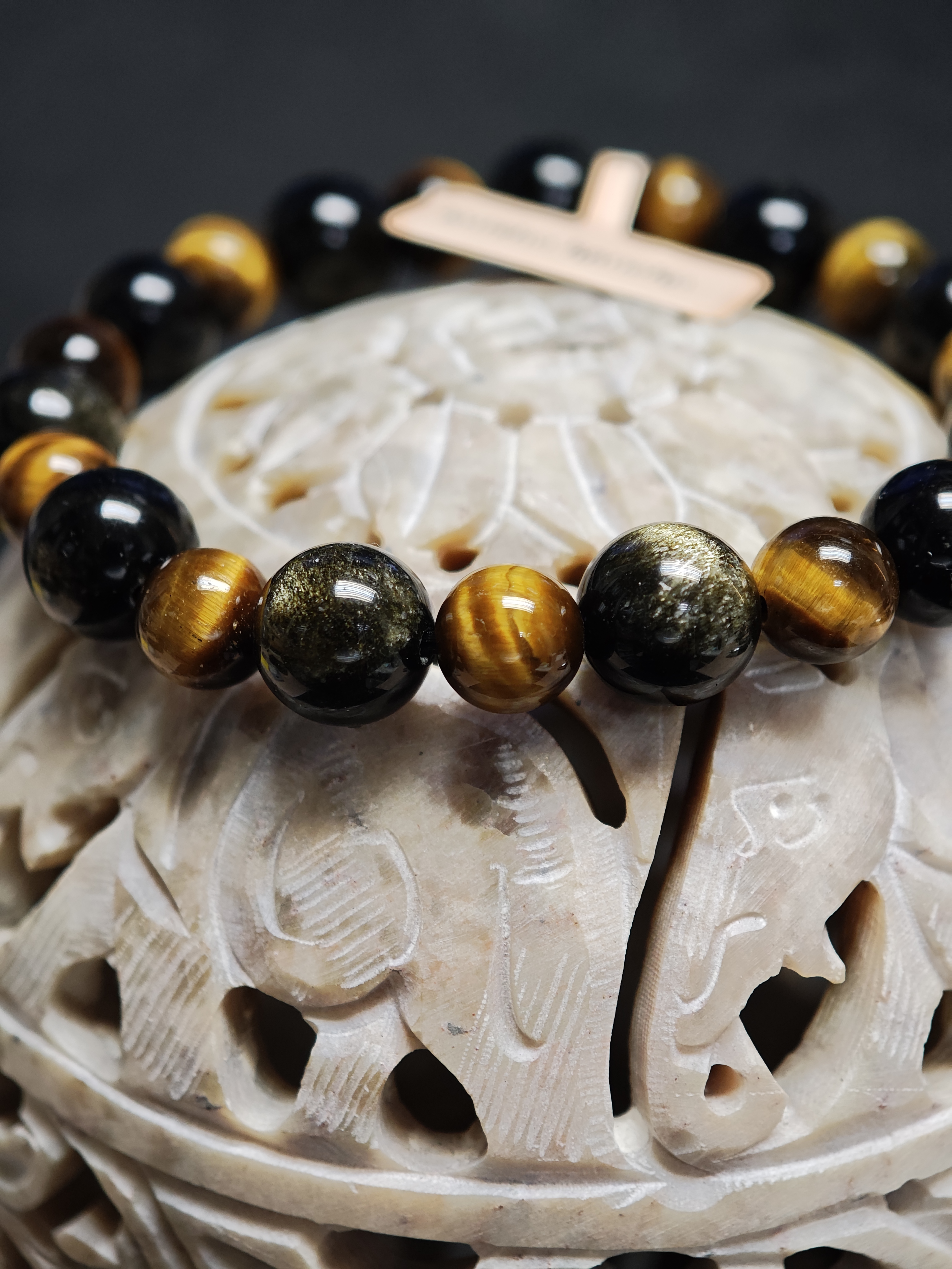 ✨新品DIY水晶手串💫🟡金曜石&🟡黃虎眼石✨