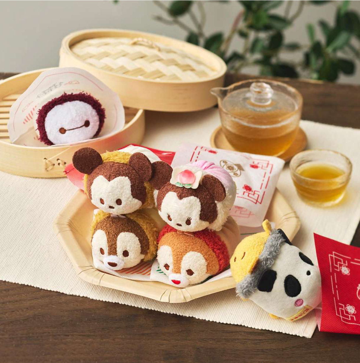 ✈️日本直送🇯🇵 l預訂🛍日本迪士尼DISNEY Tsum Tsum公仔 中華包子(S)（ Mickey / Minnie / Winnie the Pooh / Baymax / Chip / Dale 