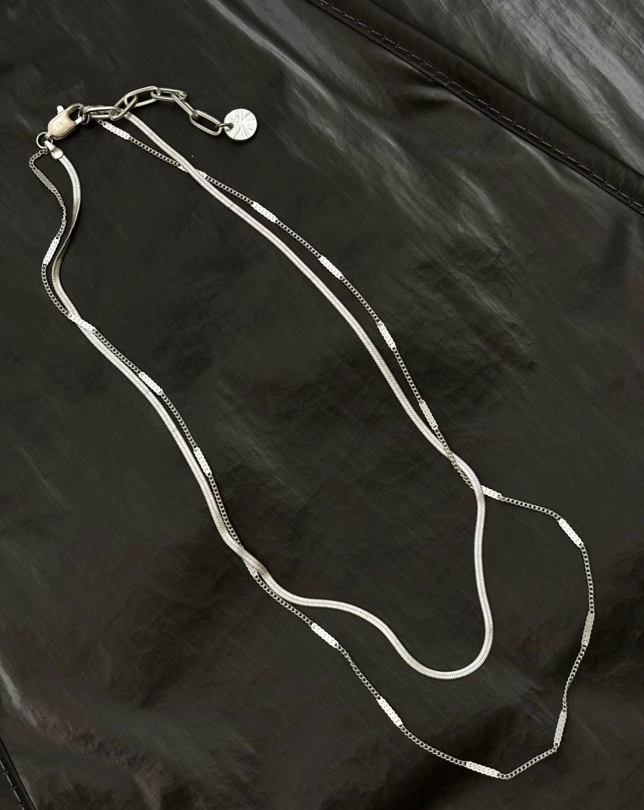 Layered snake chain necklace #acc31