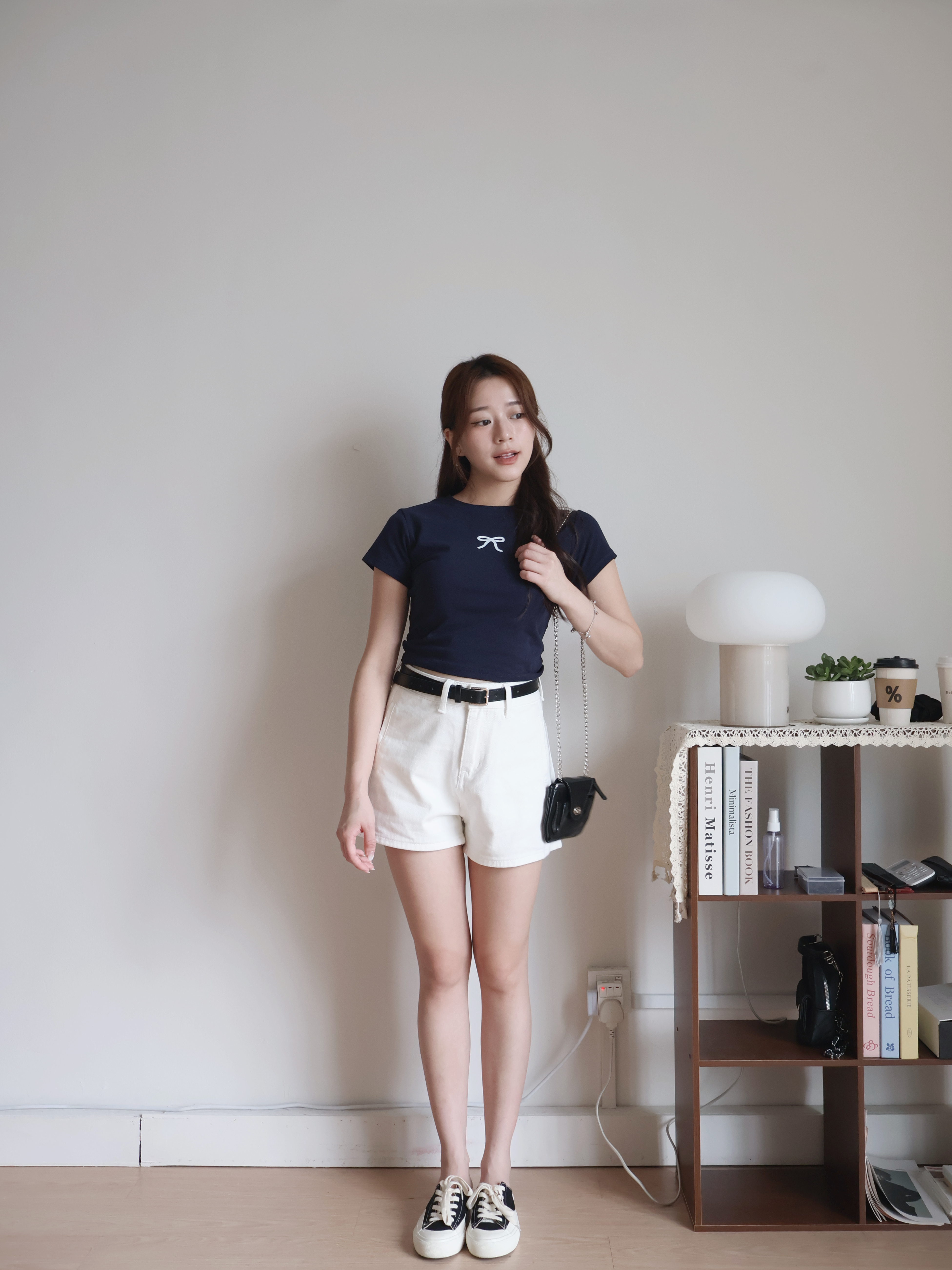 Nabi Cropped Top | Navy