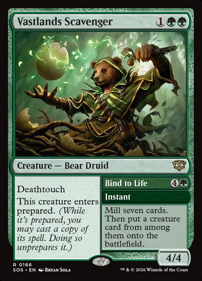[EN] [Foil] Vastlands Scavenger // Bind to Life [SOS-166] R