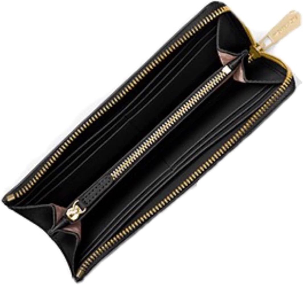 加拿大直送預購  Michael Kors金字防刮皮革 拉鍊式薄長夾 MK金屬LOGO