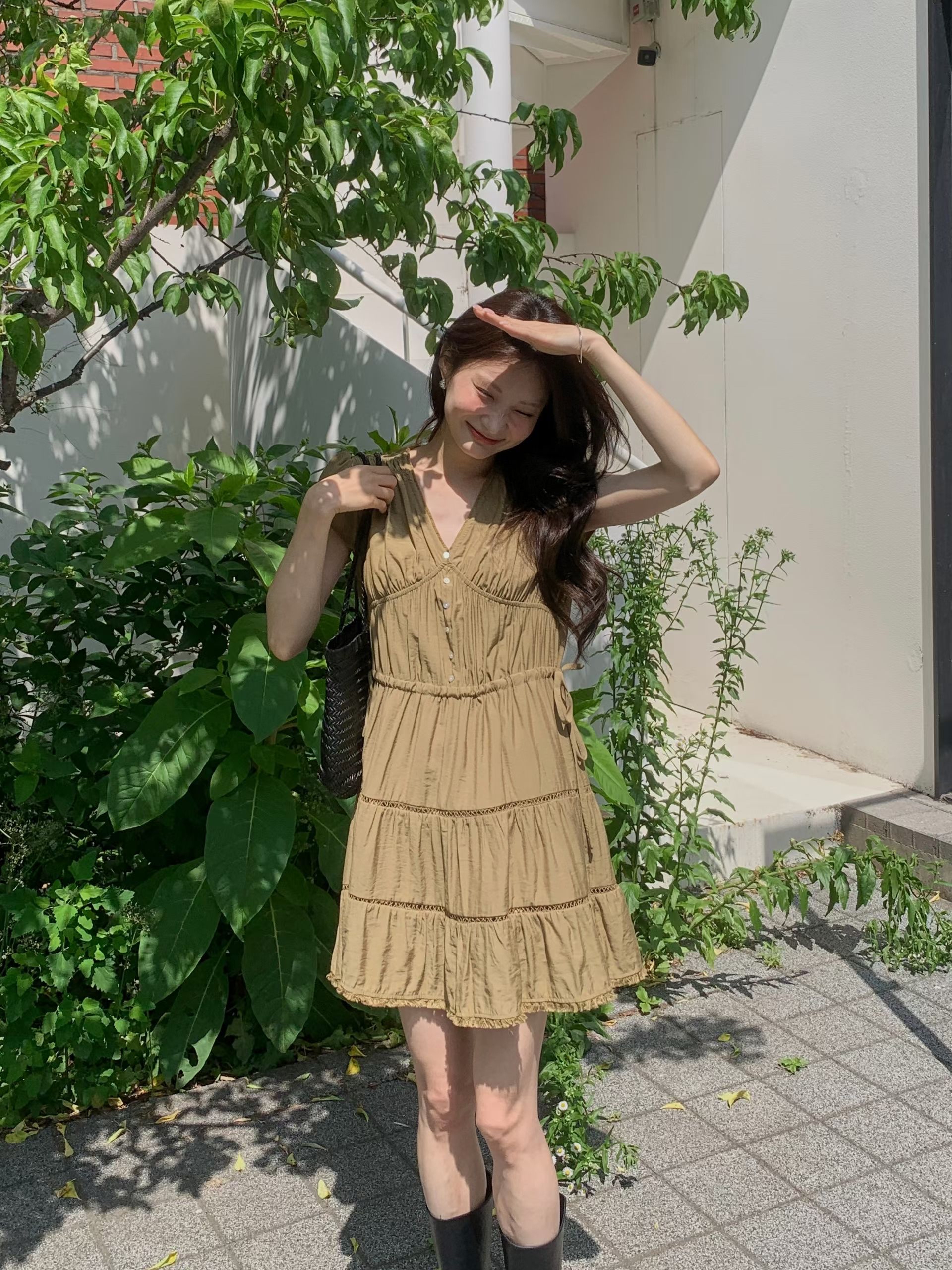 Lovely shirred dress