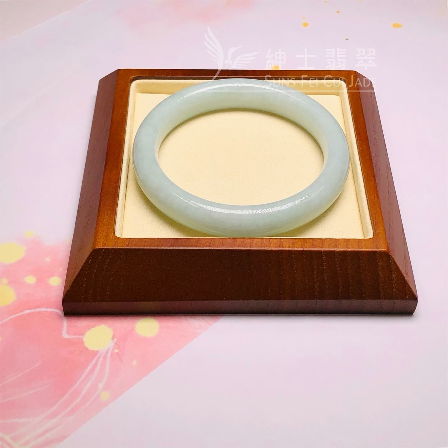 擺三橋蘋果綠福鐲56.1mm