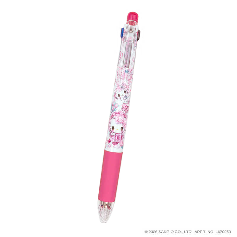 現貨｜Sanrio Hello Kitty x Amenomori Fumika Clothes-Pin 日本製 Zebra SARASA multi 4+1 多功能5用筆 4色啫喱筆+鉛芯筆 (PN-84169)