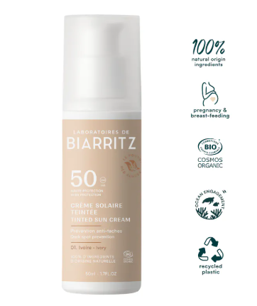 Laboratoires de Biarritz ALGA MARIS 有機紅海藻透薄潤色防曬面霜 SPF50  50ml