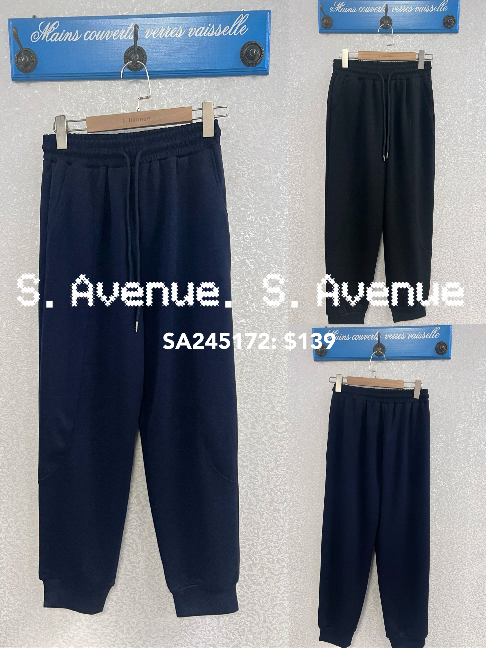 SA245172: 橡筋腰前有骨舒服休閑褲