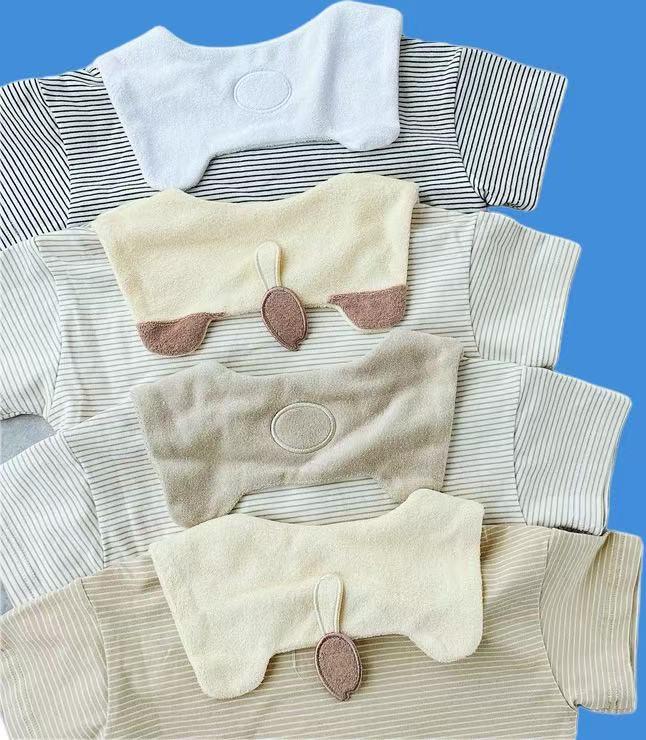 日單小木馬動物翻領條紋短袖