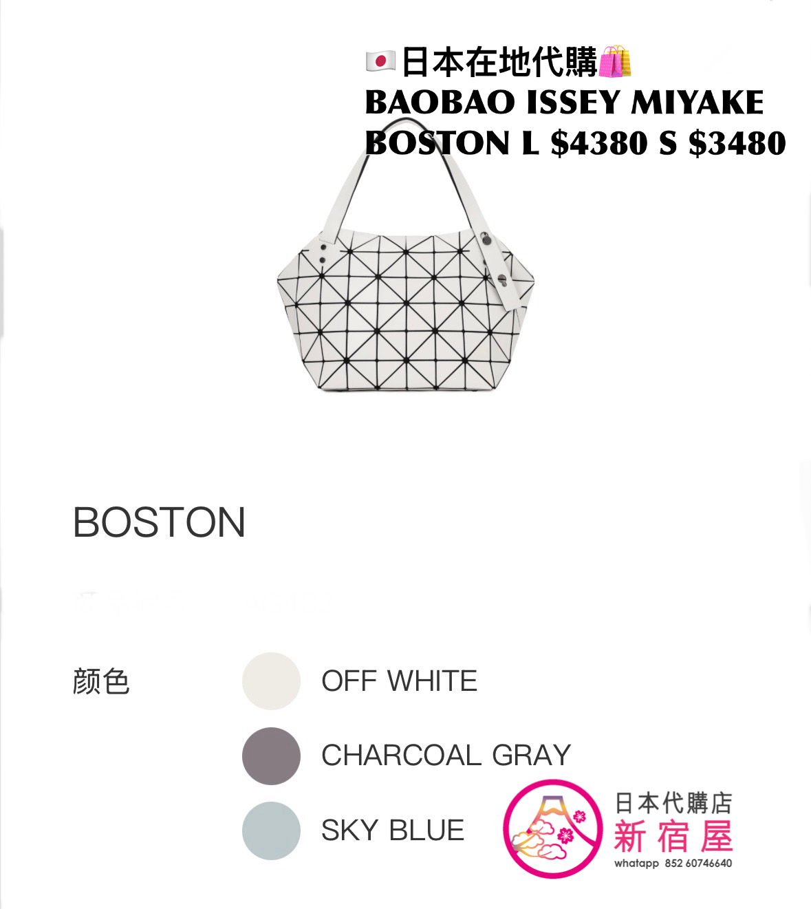 BAOBAO ISSEY MIYAKE BOSTON L/S