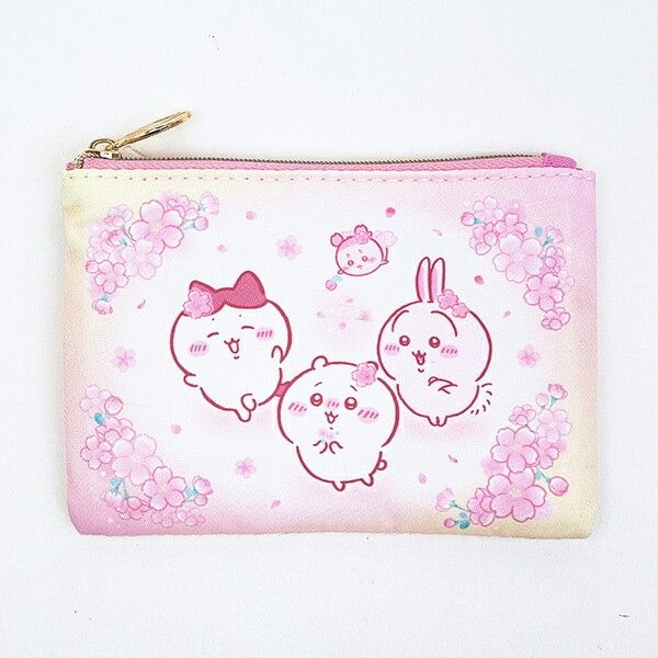 日本限定 Chiikawa 櫻花多功能紙巾袋 Tissue Pouch Sakura Pink