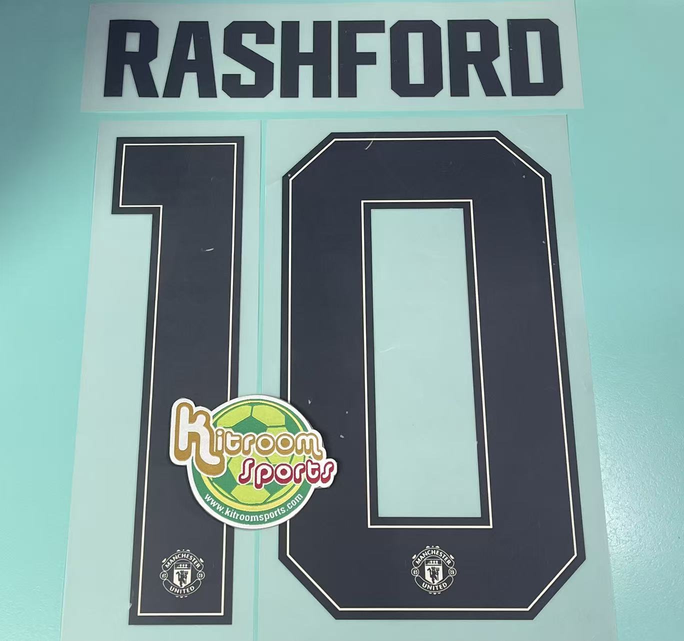 2019-20 Manchester United Away UCL Nameset #10 RASHFORD