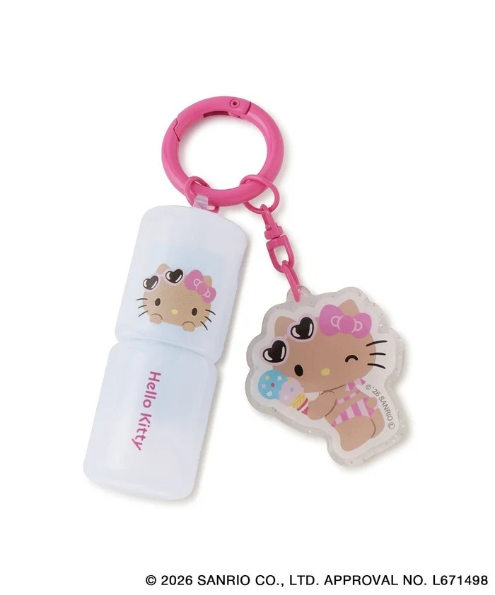 🎀【預訂】ROPE' PICNIC x Sanrio 曬黑造型潤唇膏，附鏡子掛件 - Kitty