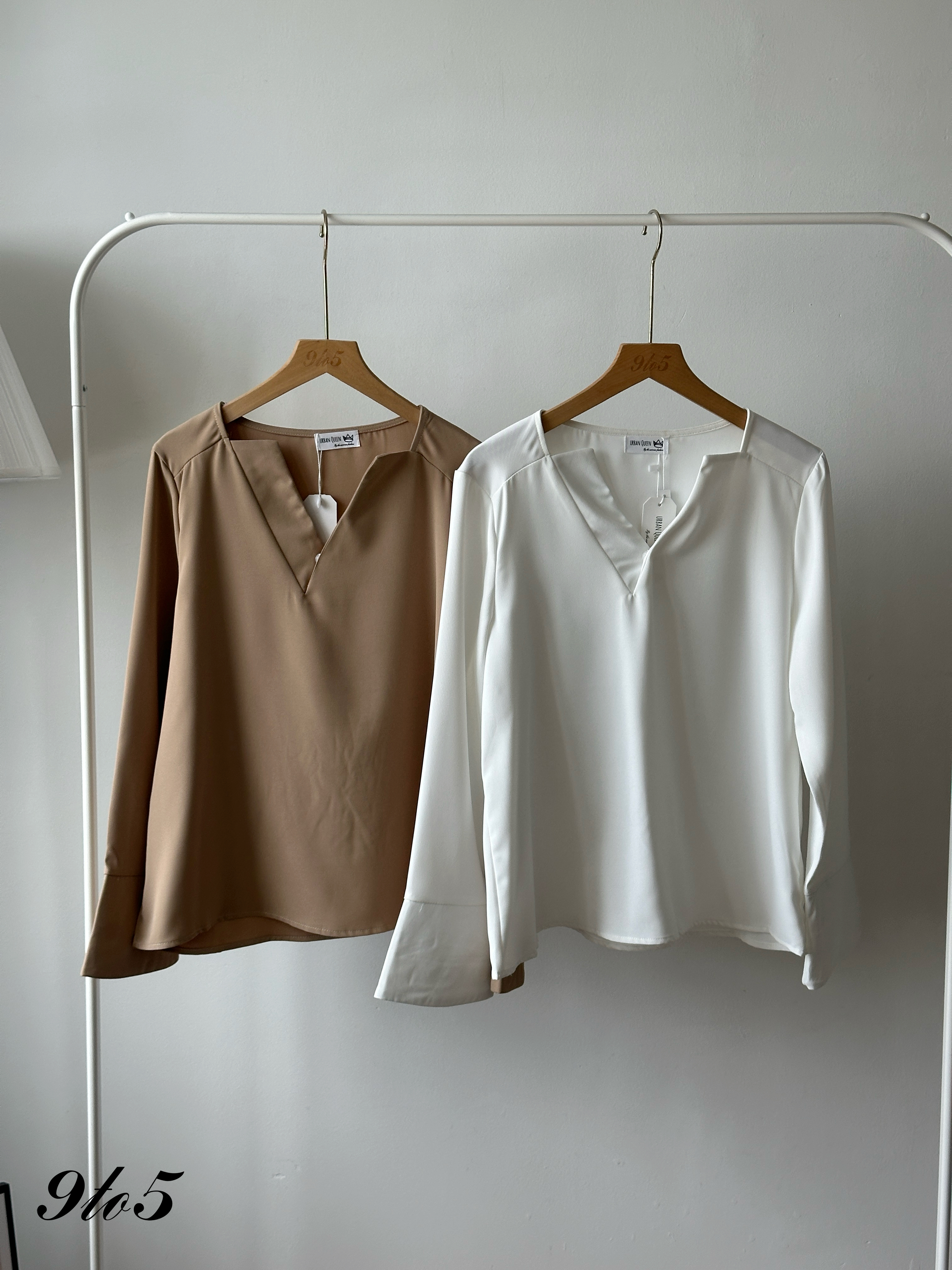 T4360 Long Sleeve V Neck Shirt - 4 Colors 