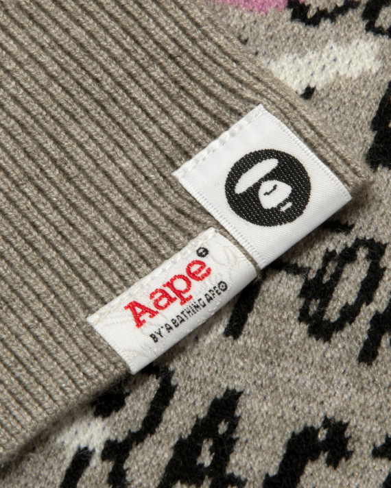 AAPE AAPEUNVS graphic knit sweater (E340XXR)