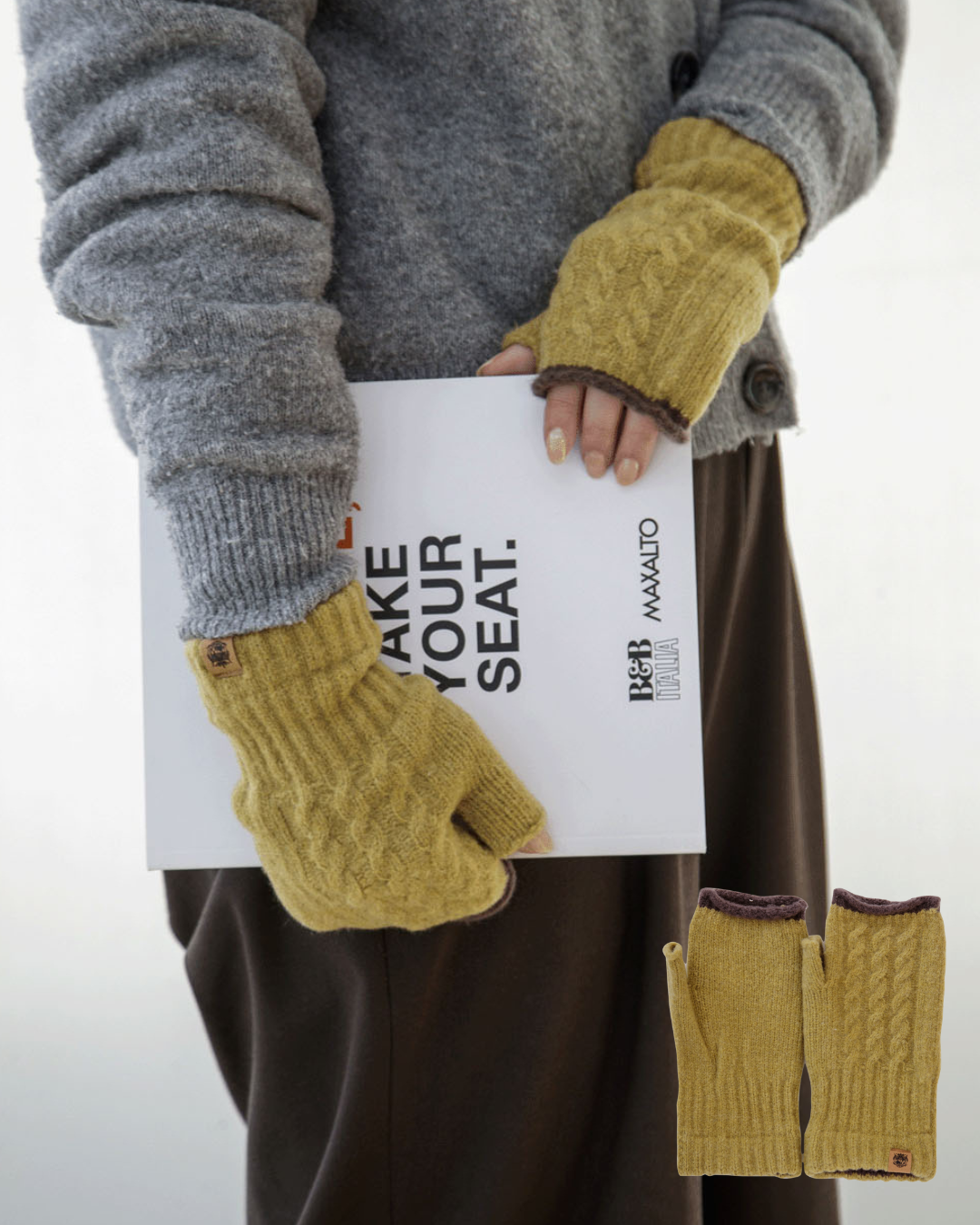 日本代購【 2026新款 日本直送 日本製 保暖 露指手套 (男女通用) Made in Japan Fingerless Gloves unisex 】
