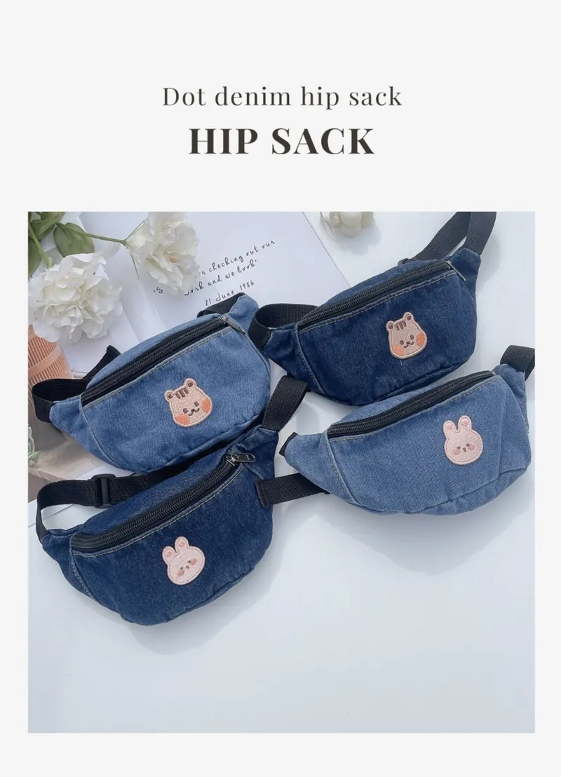 Dottodot 牛仔腰包 斜揹袋