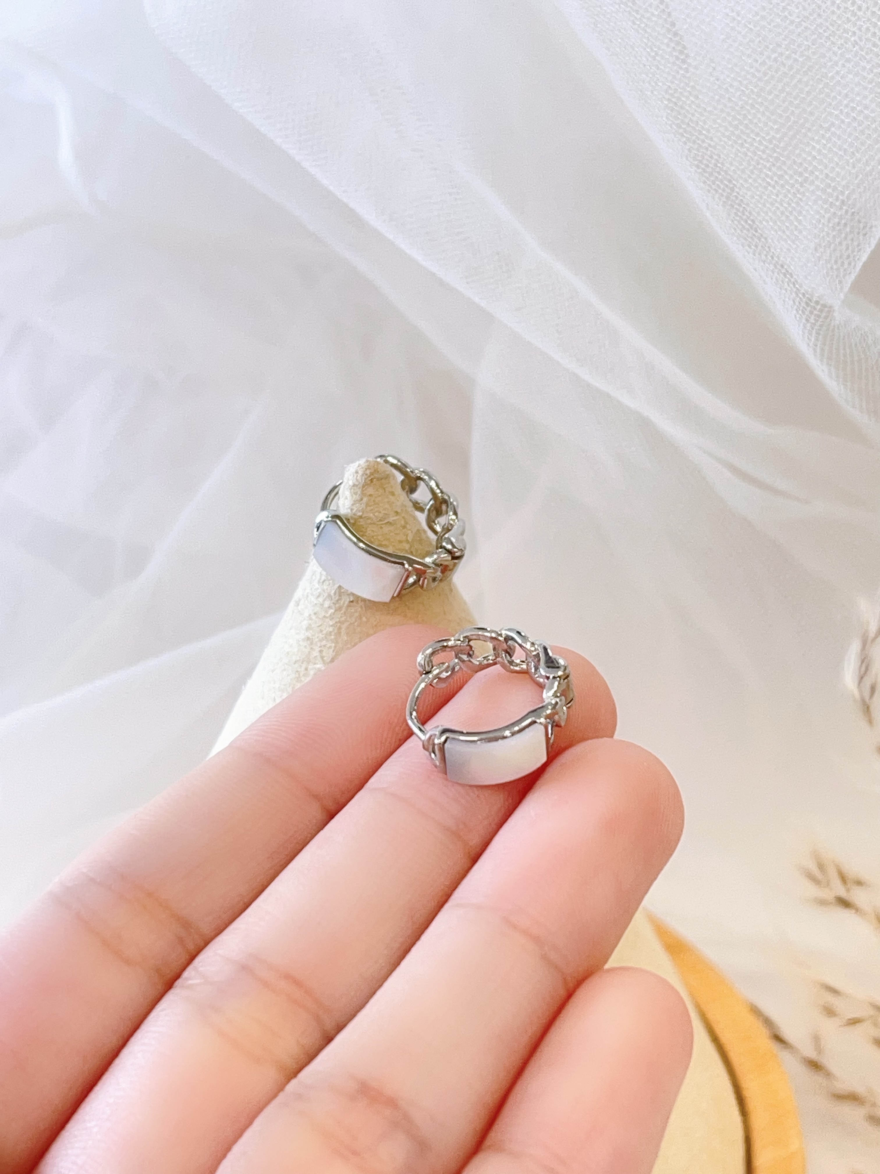 贝壳光个性设计耳扣耳环