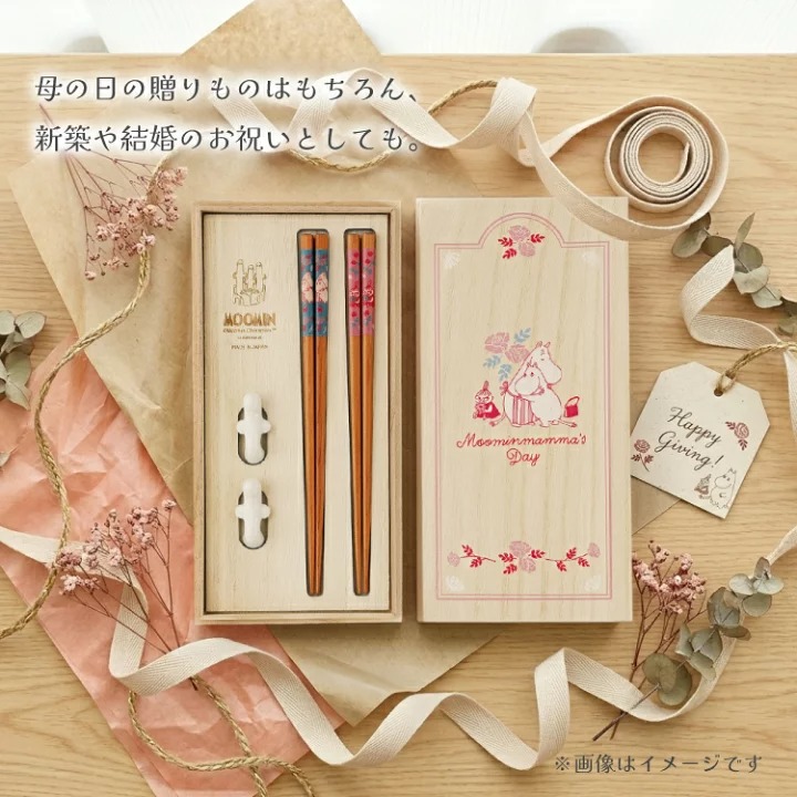 Moomin木盒筷子套裝