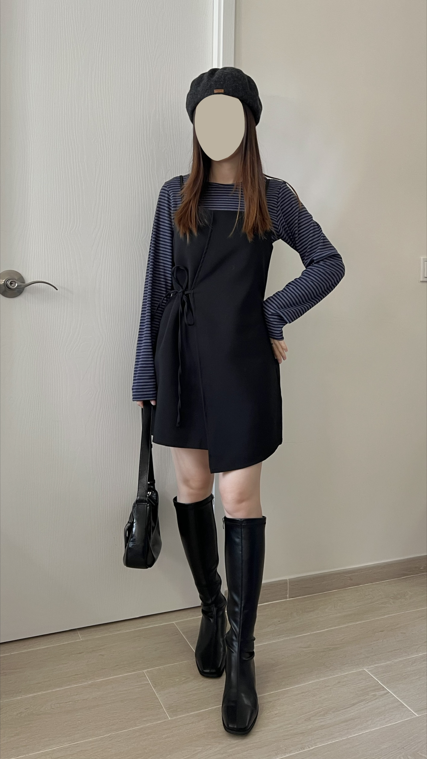 蝴蝶結不規則ops  小個子可 現貨