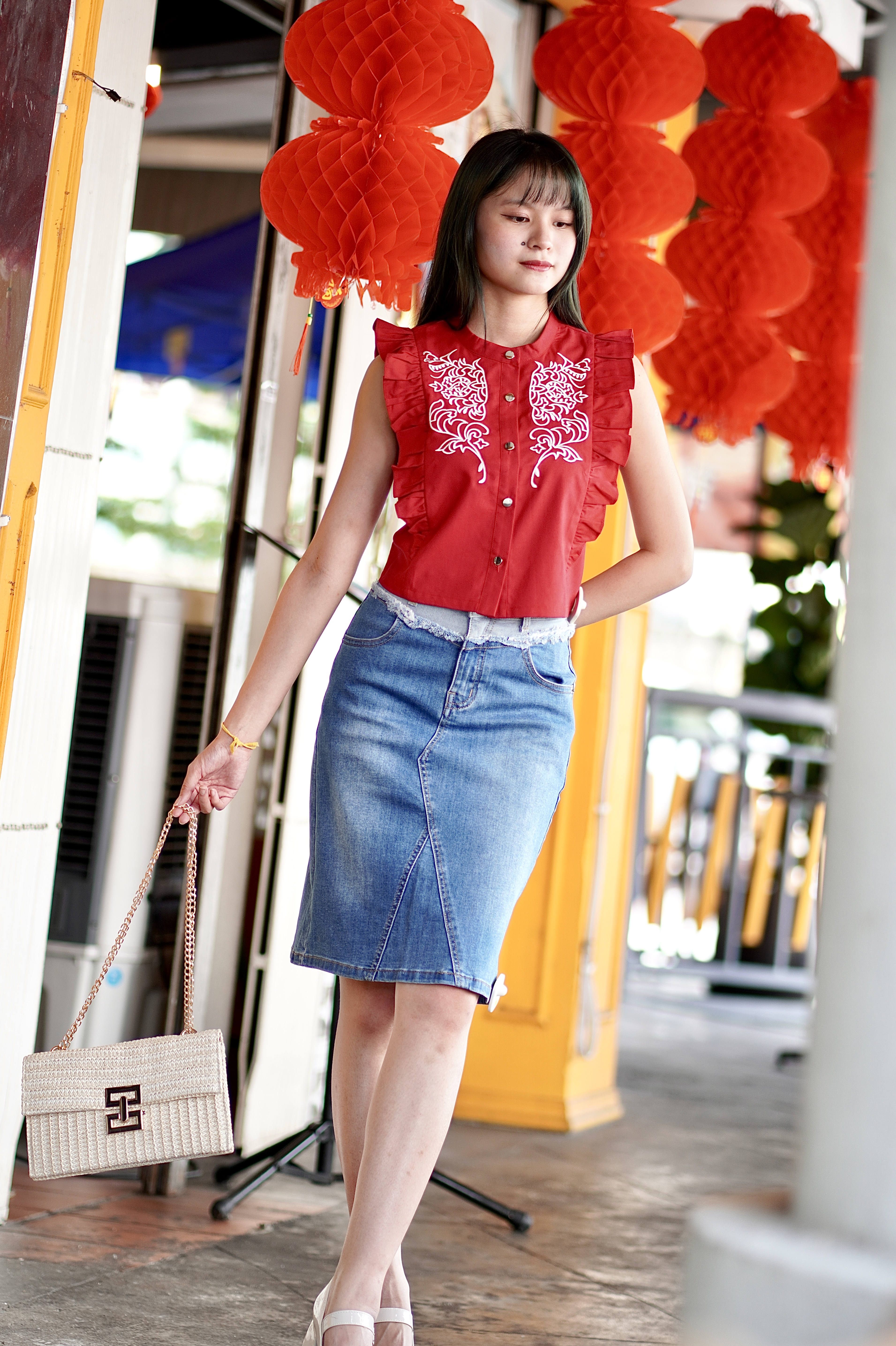 C446 Everyday Muse Denim Skirt