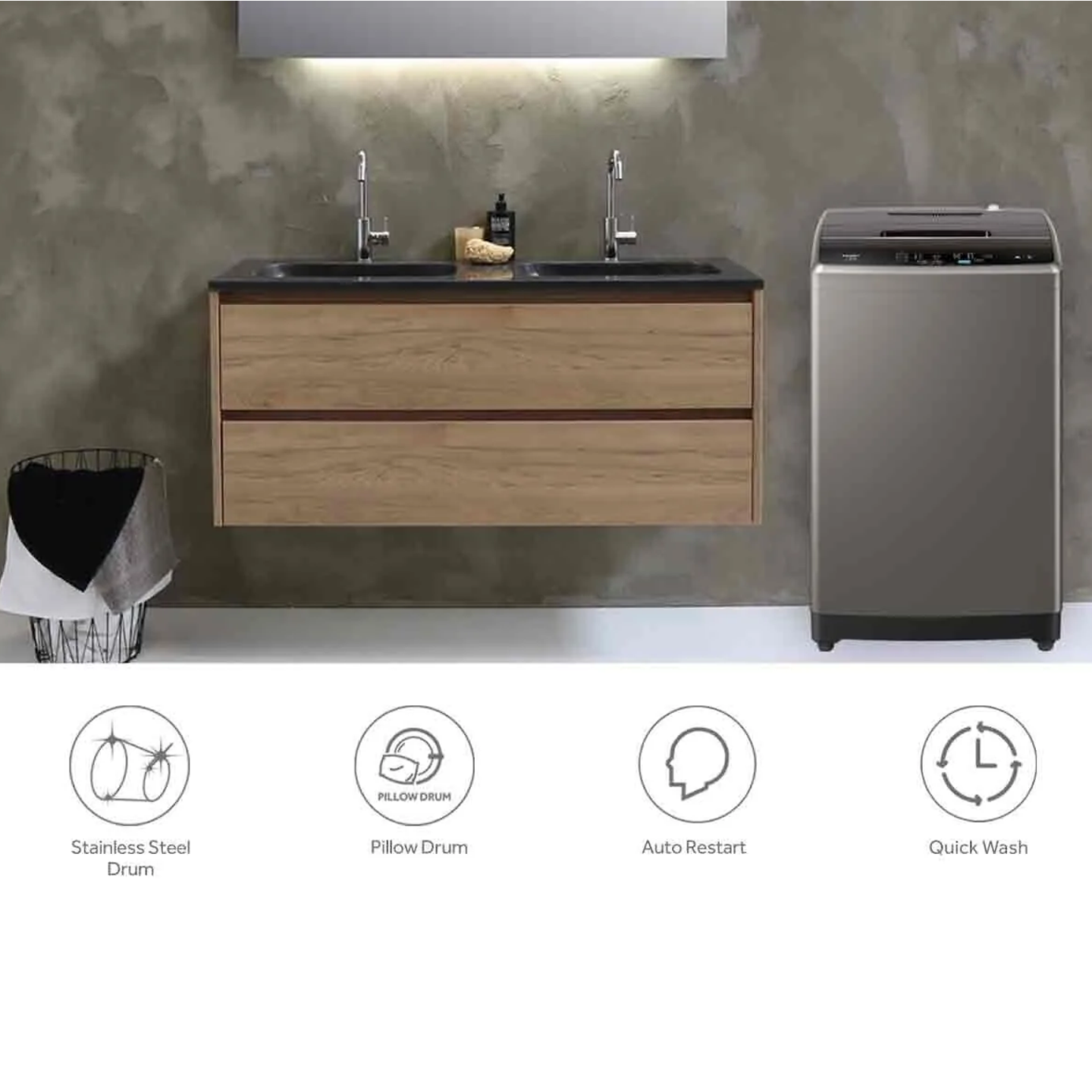 Haier 7kg Top Load Washing Machine (HWM70-1269S5)