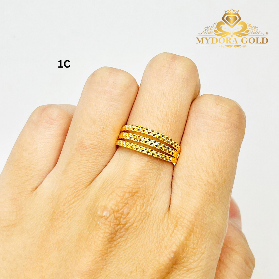 MYDORA Cincin KLCC Pahat 3 Layer (5G) l EMAS 916/22K