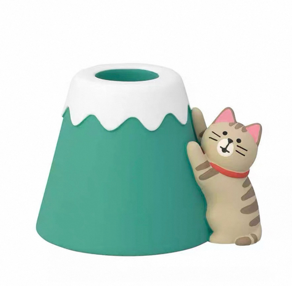 日本Decole富士山手機座筆座