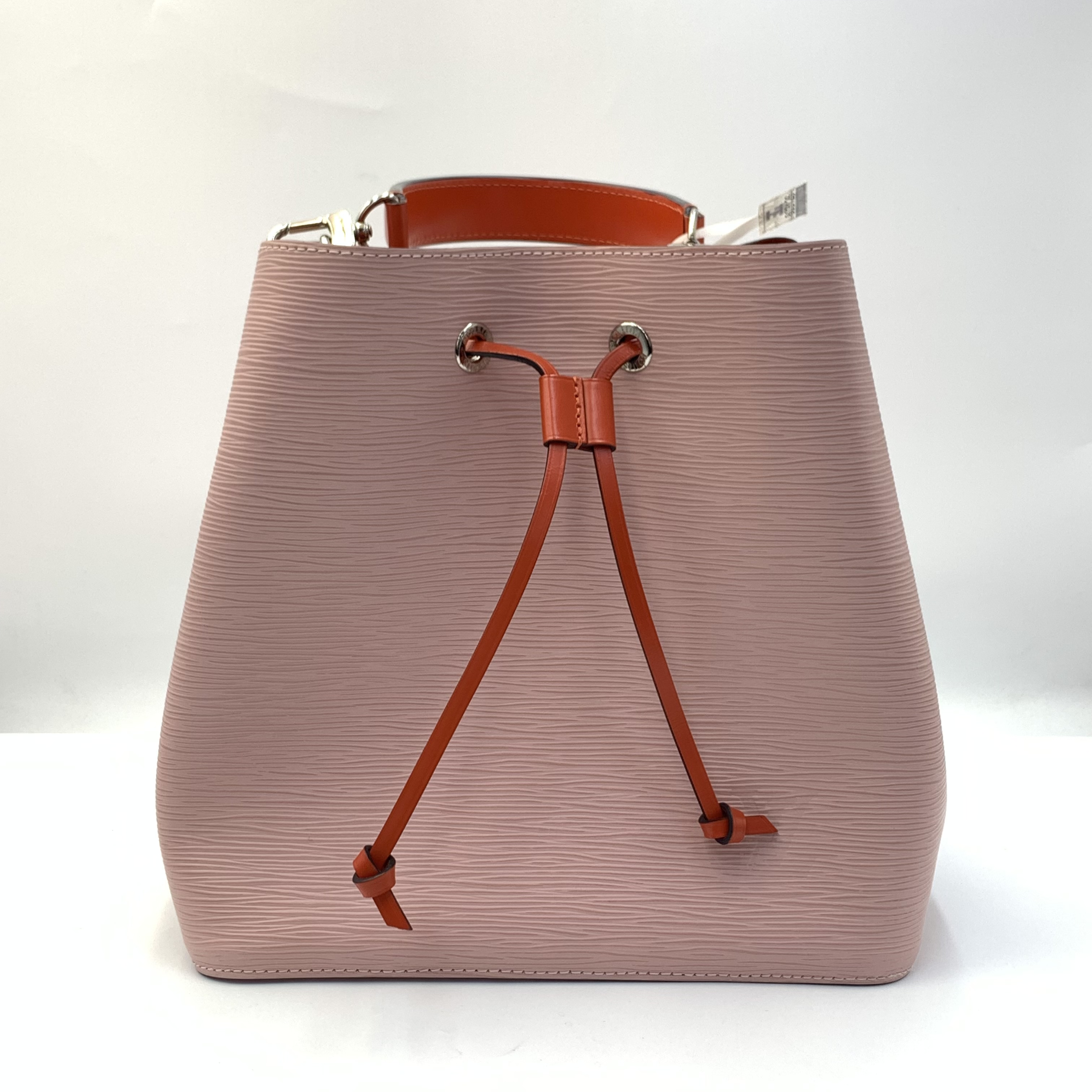 LV粉紅拼色水桶包