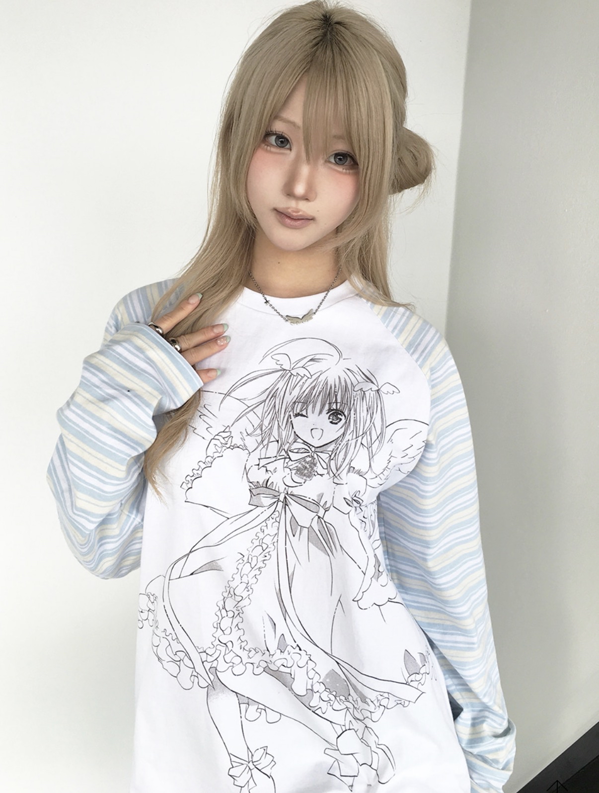 Luvistrue SHUGO CHARA! RAGLAN LONG SLEEVE(WHITE)