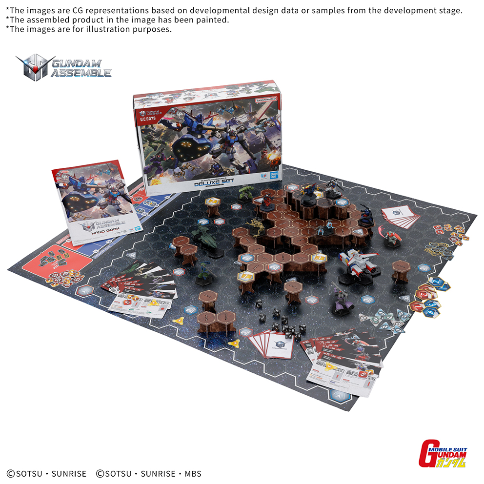 (預訂訂金 $200) (總價 $540) Bandai 高達戰棋遊戲 Gundam Assemble Deluxe Set 01 [DX01] 豪華套裝 01 (行版) 