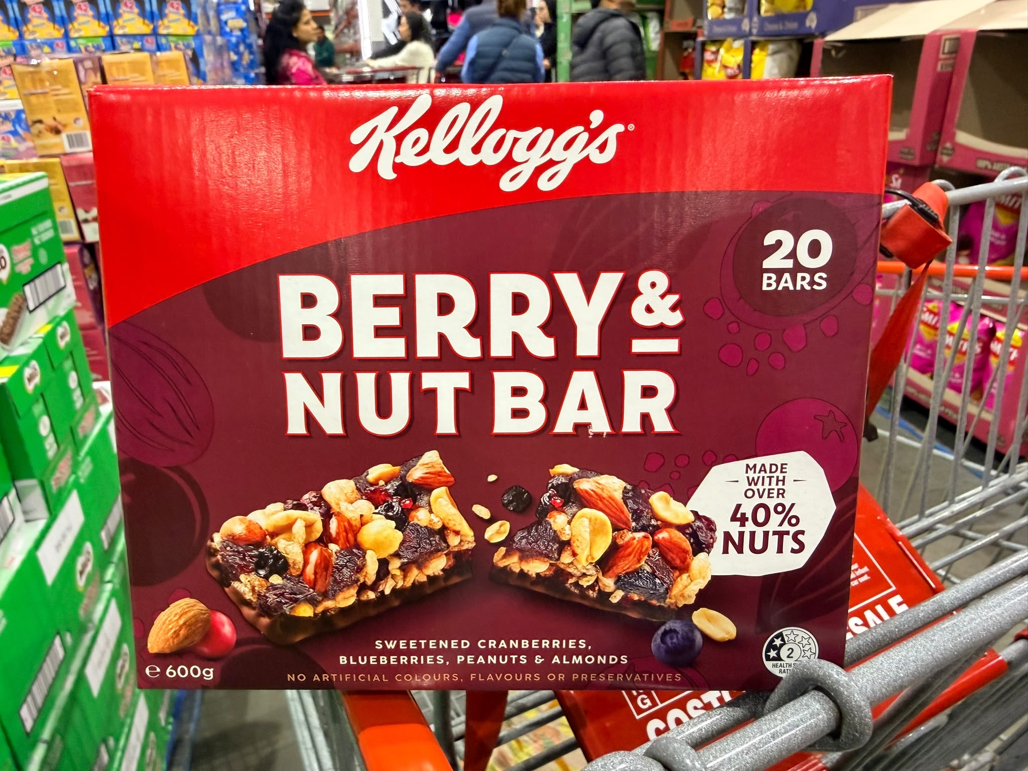 澳洲Costco Kellogg's Berry & Nut 雜莓堅果棒 (1盒20條)