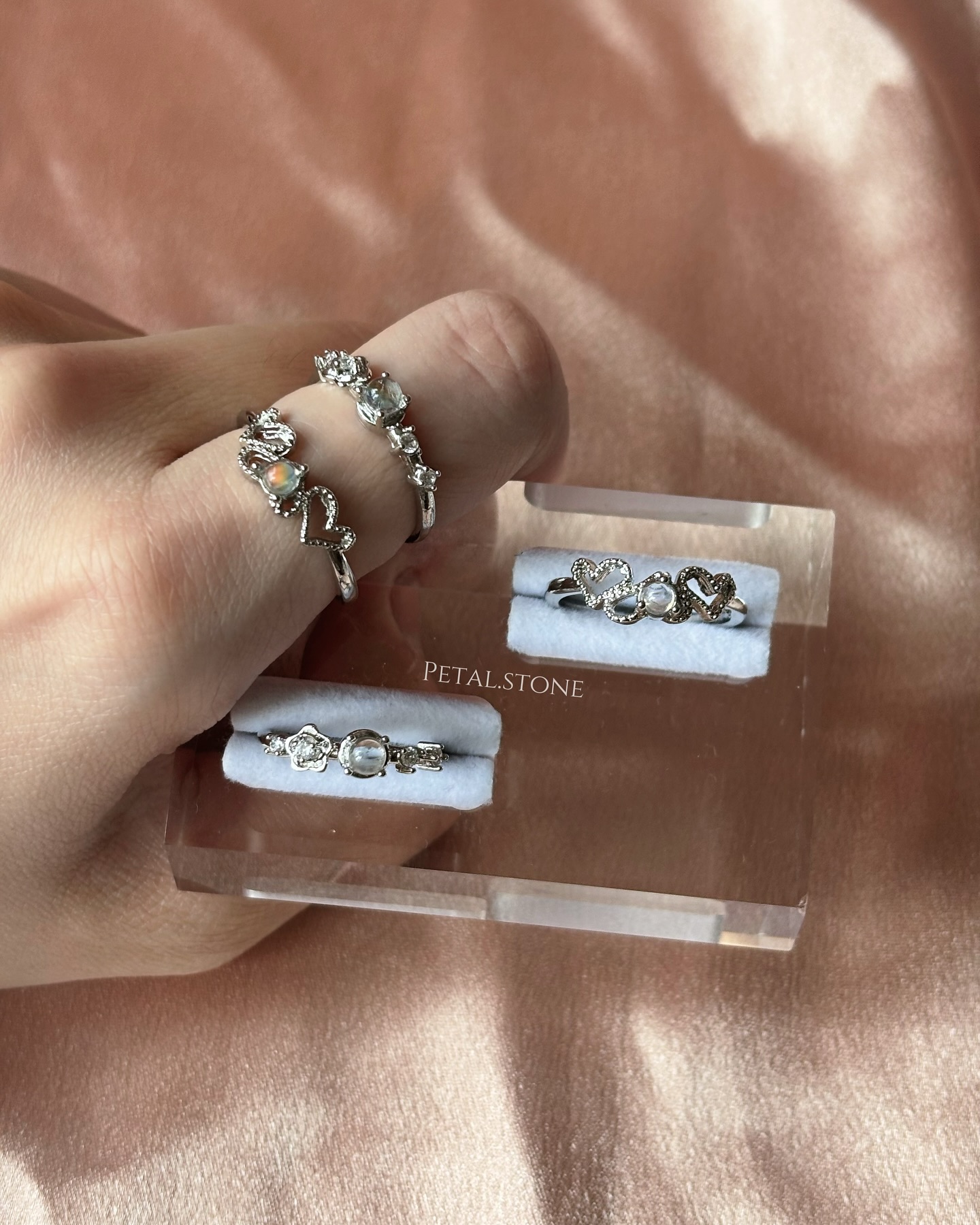 🌈馬島月亮石戒指💍