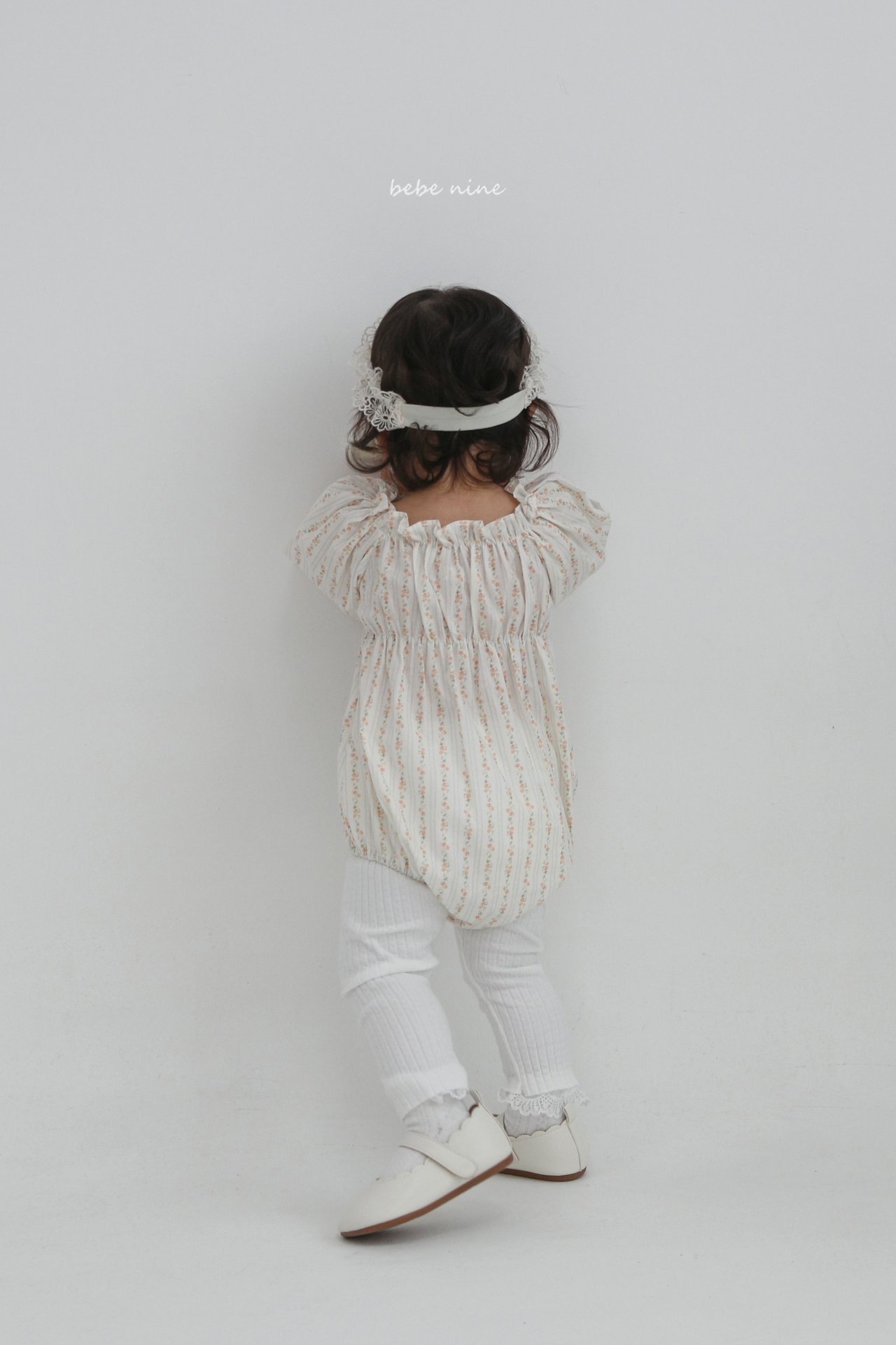 🌸預訂 韓國直送🌸🇰🇷Bebenine兩色碎花條紋寬鬆長袖包屁衣