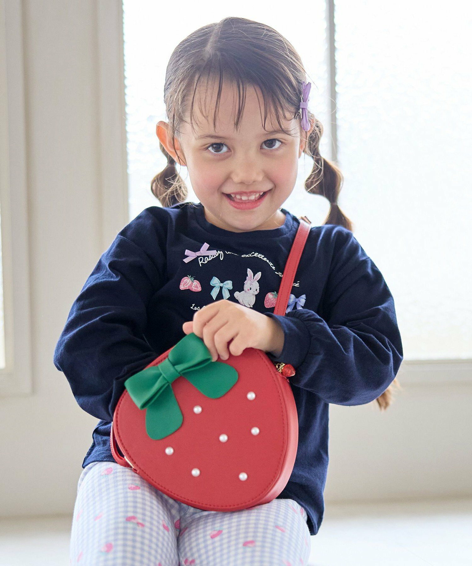 🆕【⭐訂購⭐】🇯🇵日本直送🌀草莓造型🍓珍珠裝飾 單肩包［2款選］🌀[ELBD-0160][260322]