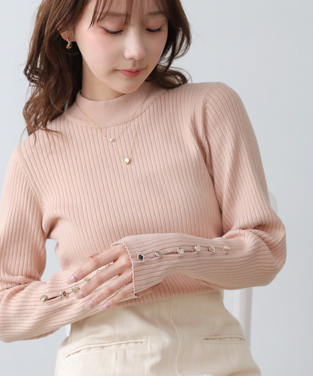 <JP> Blossom Button Ribbed Knit Top * 6色入 <預購>