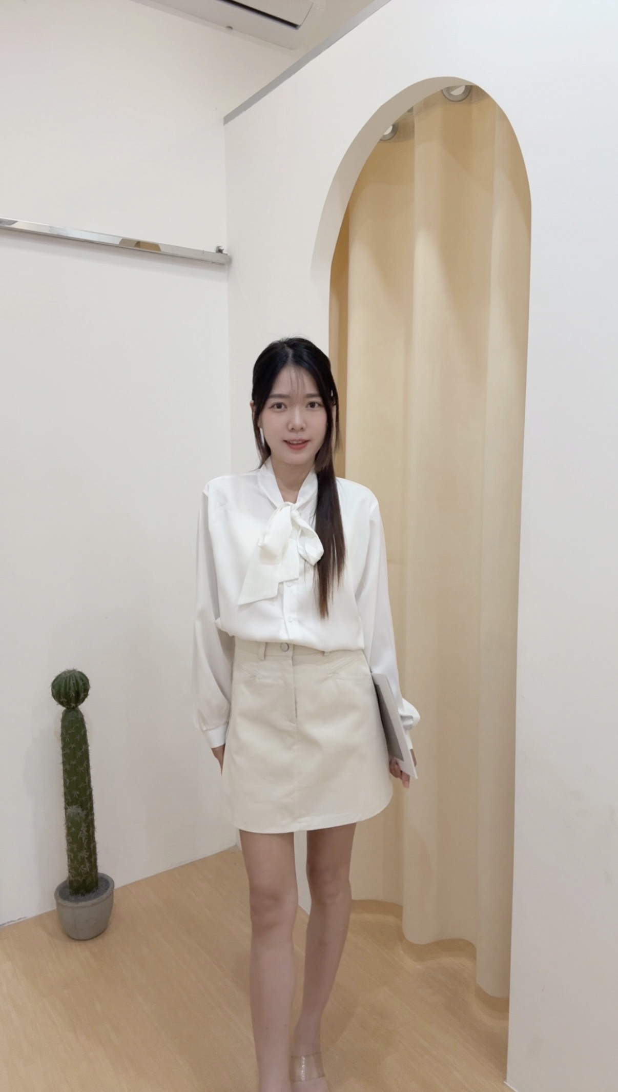 简约通勤风高腰A子半身裙 R2741