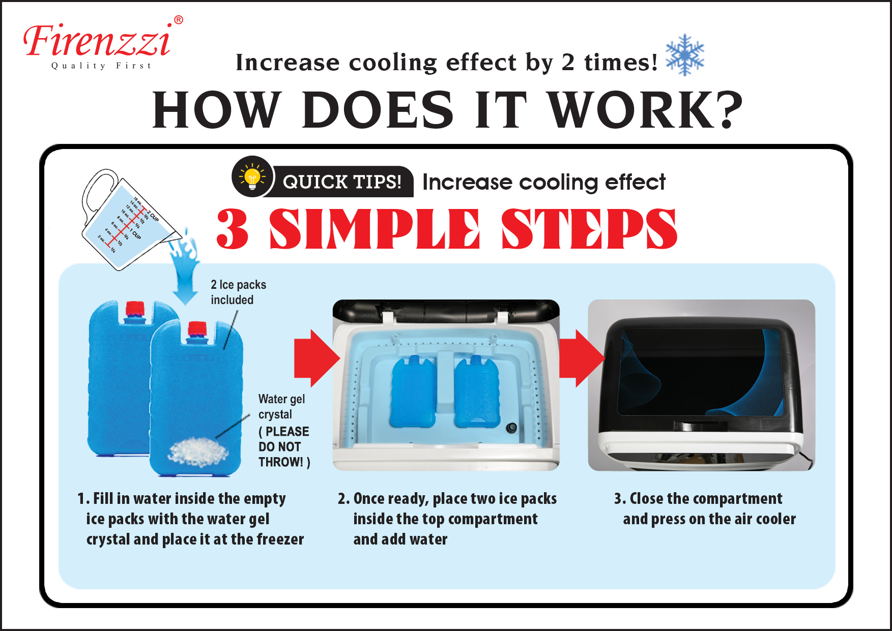 Firenzzi 42L Air Cooler (FAC-1620)