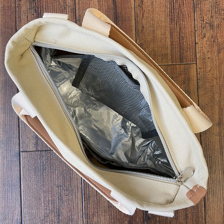 miffy 2ways 保溫 刺繡拉鏈帆布袋 