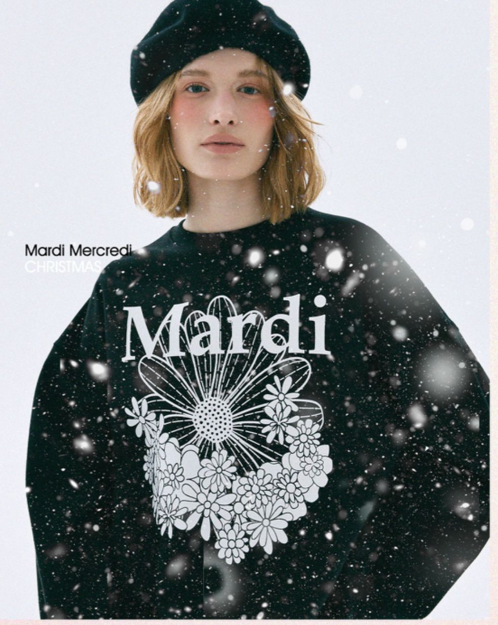 Mardi Christmas edition 多花花衛衣red/white sale Free size