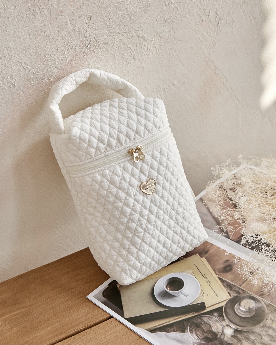 26S/S🌸DTD金心點綴100支鑽石絎縫系列-拉鍊立體方袋包