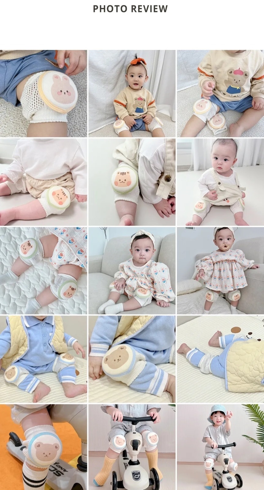 Dottodot Lollipop 軟糯加厚呼吸防摔護膝(Bunny)