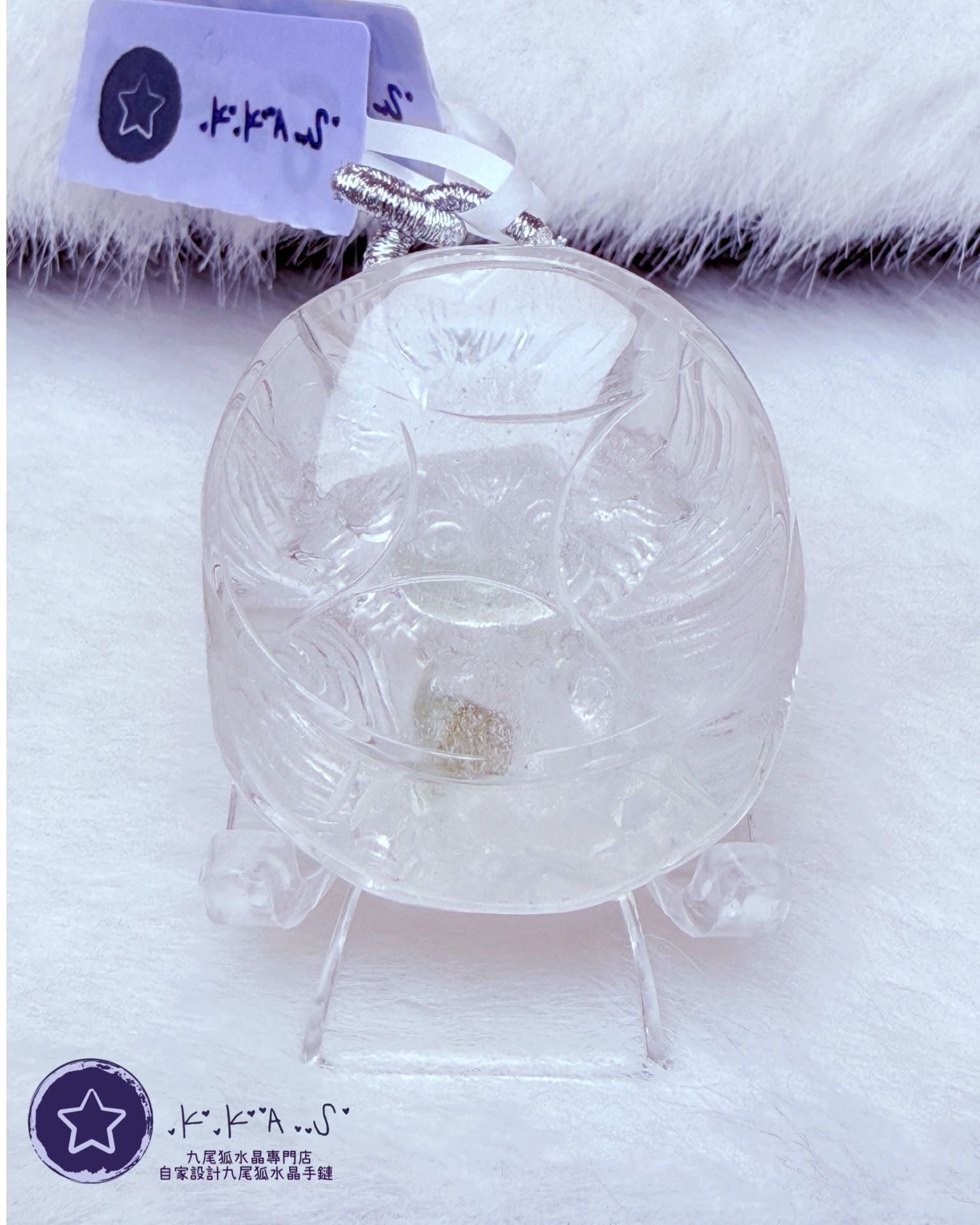 K00148 綠幽靈 狐妹妹 - 吊墜/手牌兩用款