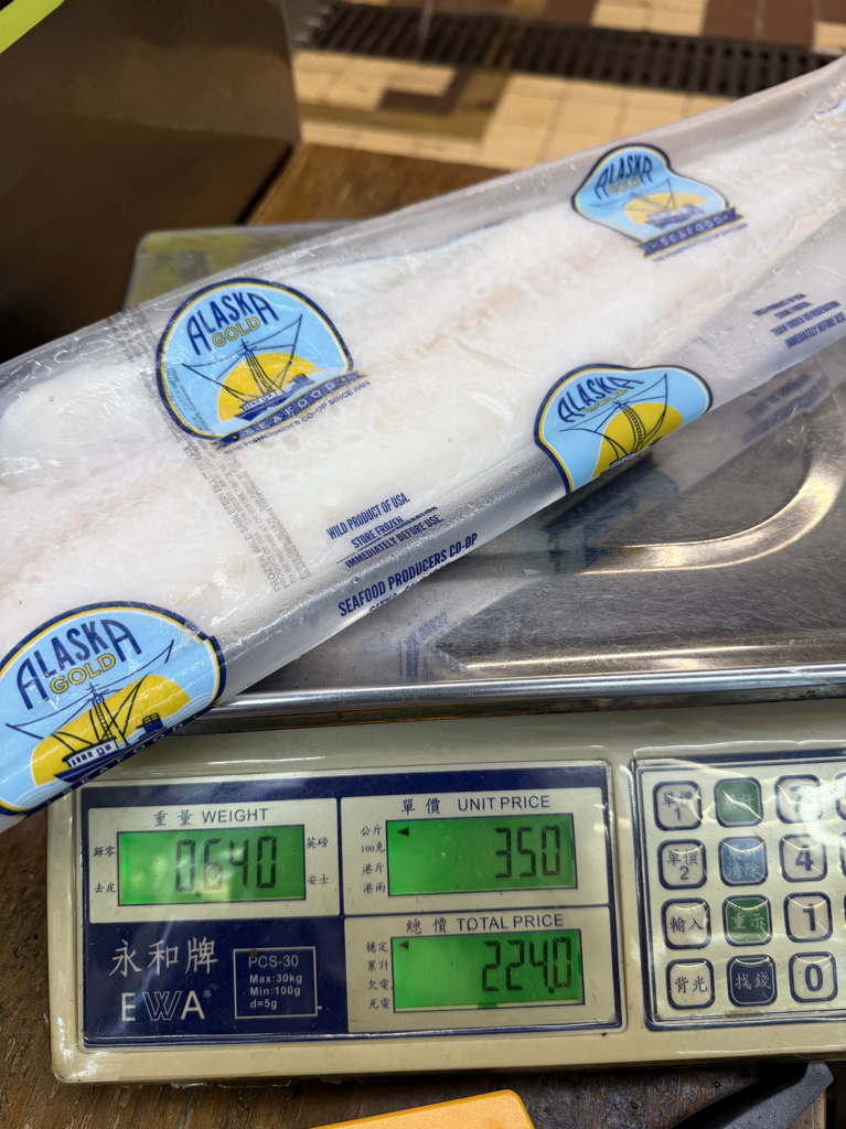 阿拉斯加野生 3/4銀鱈魚魚柳Wild Alaska 3/4 Black Cod Fillets ±540g-640g/件