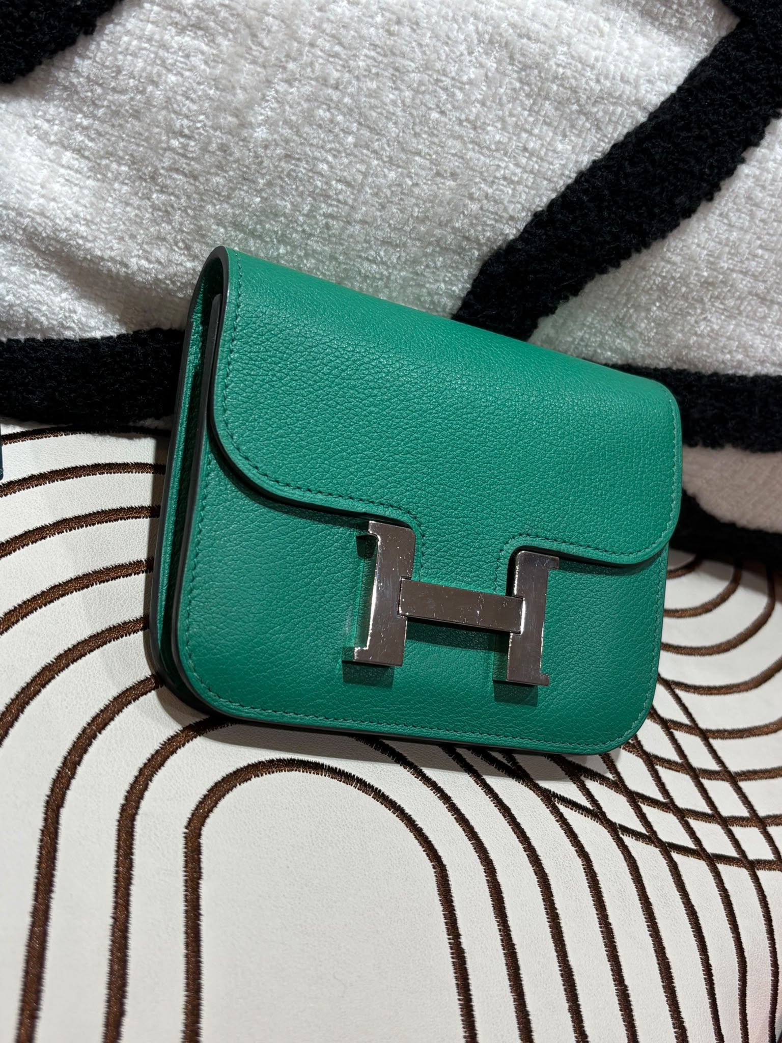 Hermes Constance slim STAMP W ,100%Authentic,95%new ✅Dust bag