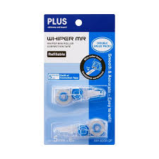 WH-606R-2P Plus Correction Tape 6mm x 6m - Refill Pack 2's