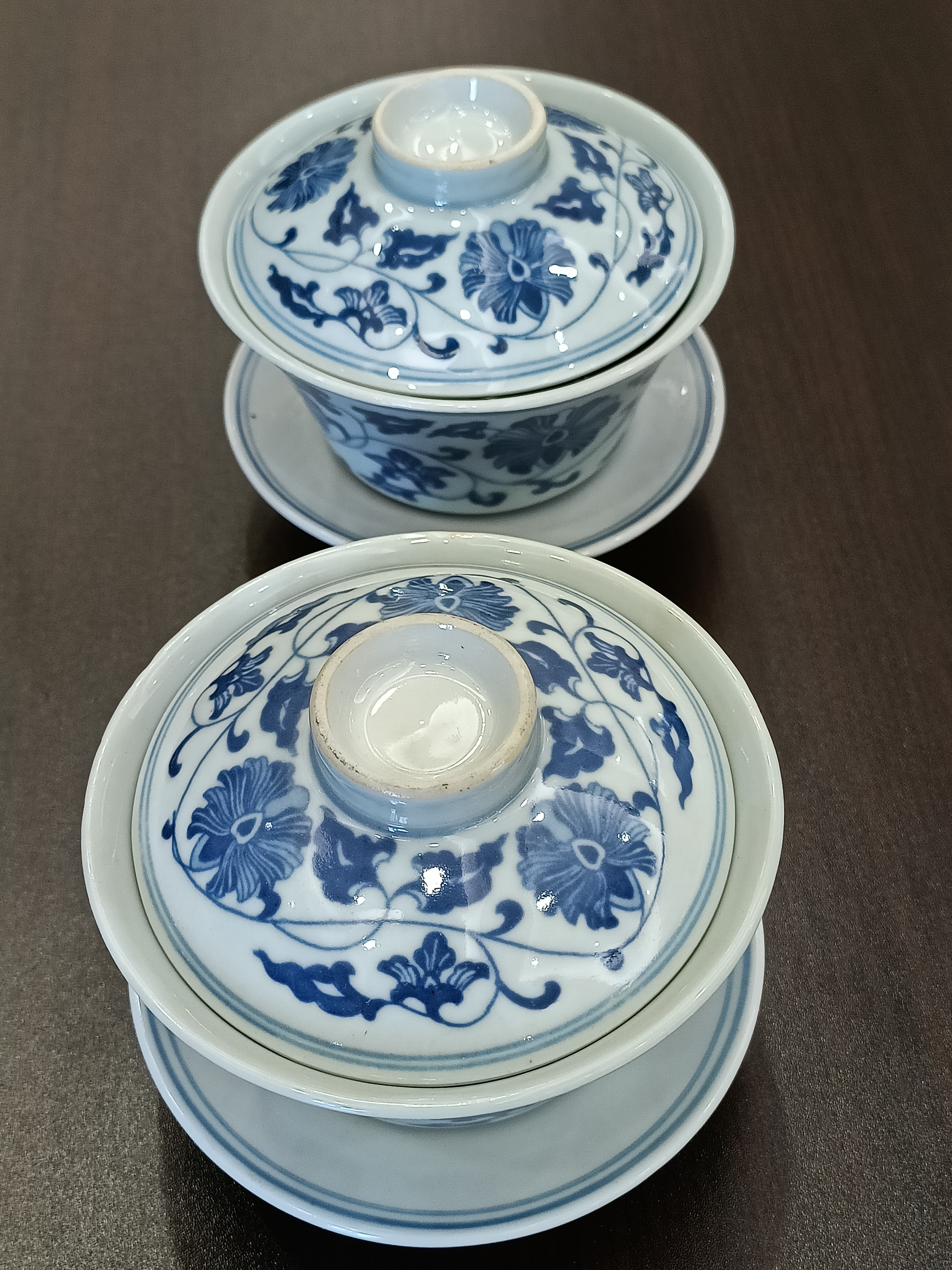 35-青花瓷蓋碗套裝~老瓷<有需要請聯絡我們 852-6329 6186>