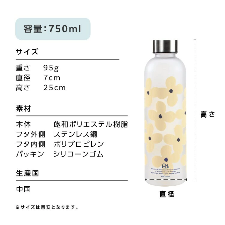 日本直送 Wpc 圖案記憶水樽｜750ml 