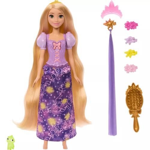 正版 Disney Princess Rapunzel 長髮公主樂佩魔法發光長髮公仔 造型梳髮玩具