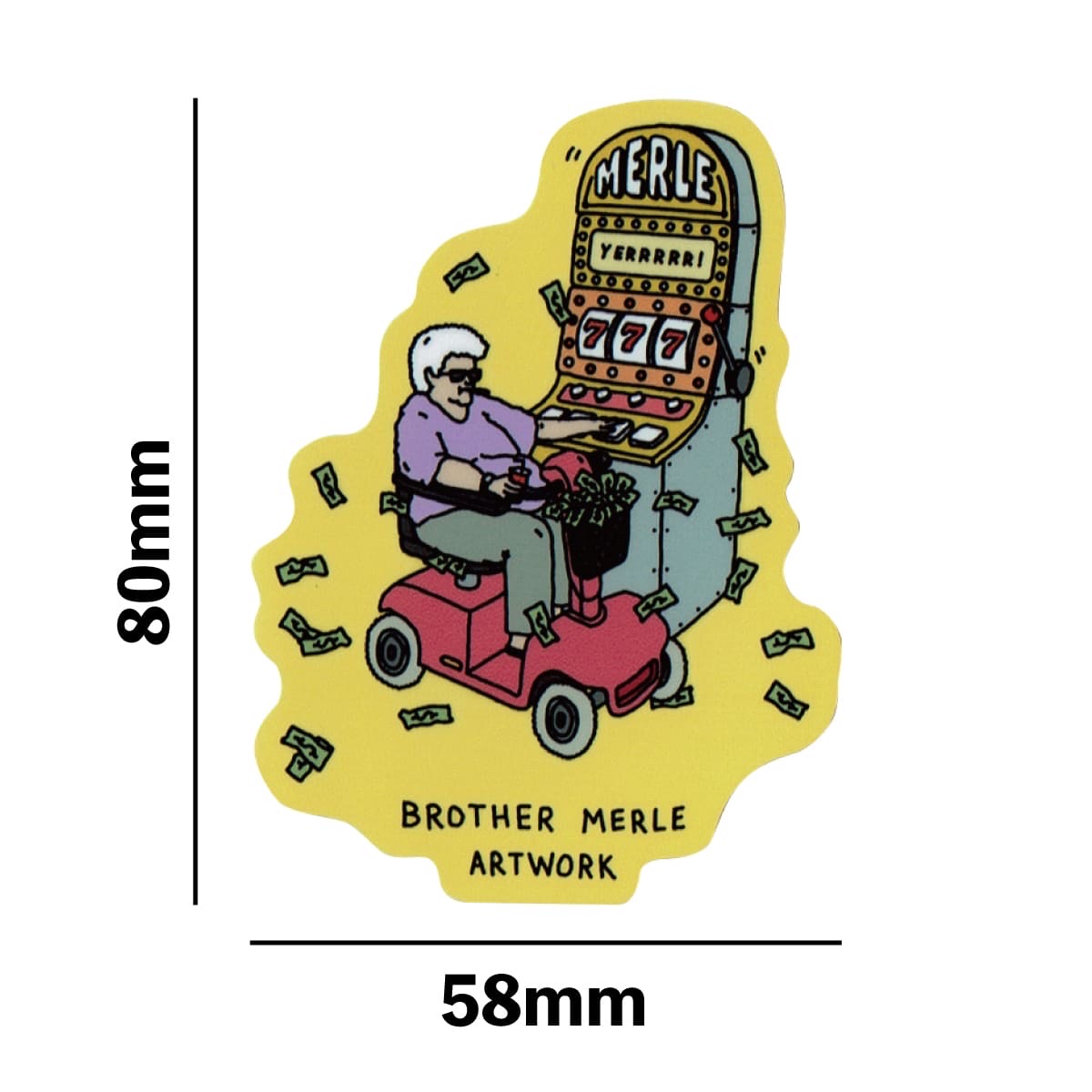 Brother merle sticker