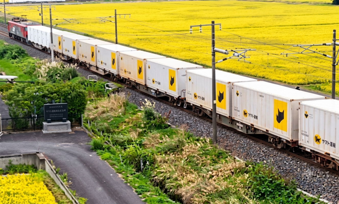 Tomix 8756 N規JR Koki 107 大和黑貓黃底白運輸貨櫃